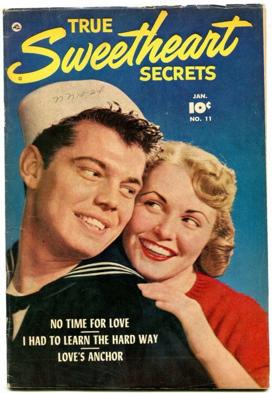 TRUE SWEETHEART SECRETS #11 1953-PHOTO COVER-EVANS ART FN+