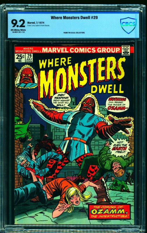 Where Monsters Dwell #29 CBCS NM- 9.2 Off White to White