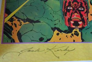 HUNGER DOGS gn, VF/NM, Signed Jack Kirby, 1985, TPB 1st, Darkseid kills Himon