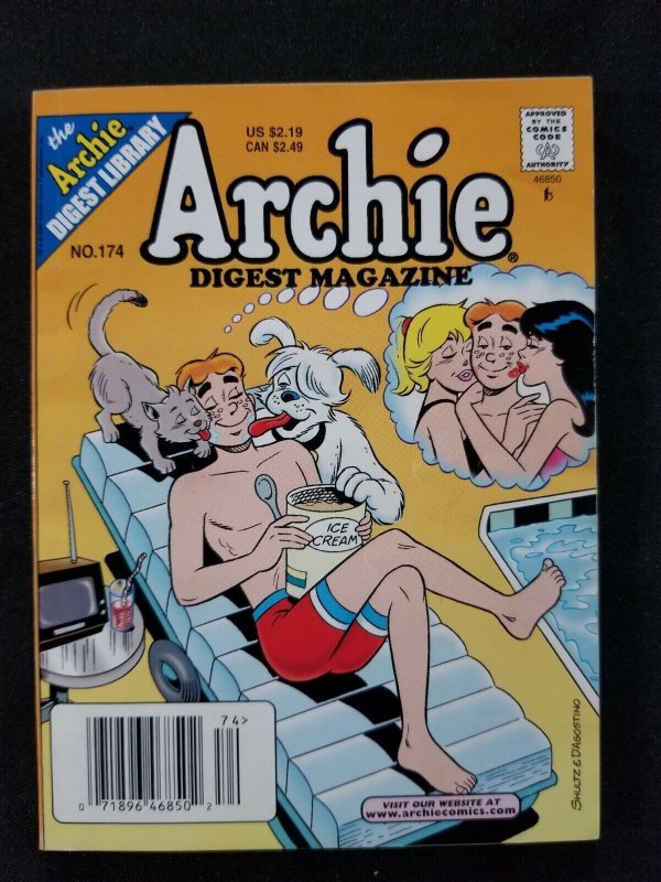 Archie Digest Magazine 4PC Lot #174, #179, #186, #187 (5.5-8.5) 2004