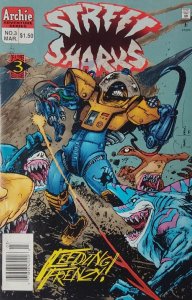 Street Sharks (Mini-Series) #3 (Newsstand) FN ; Archie