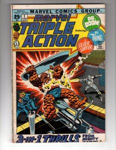 Marvel Triple Action #1 (1972) Dr Doom! Silver Surfer! ~ First Issue  / ID#22