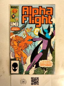 Alpha Flight #21 VF-NM Marvel Comic Book 5 TJ62