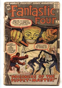 FANTASTIC FOUR #8 1962-PUPPET MASTER-JACK KIRBY-MARVEL SILVER-AGE-G