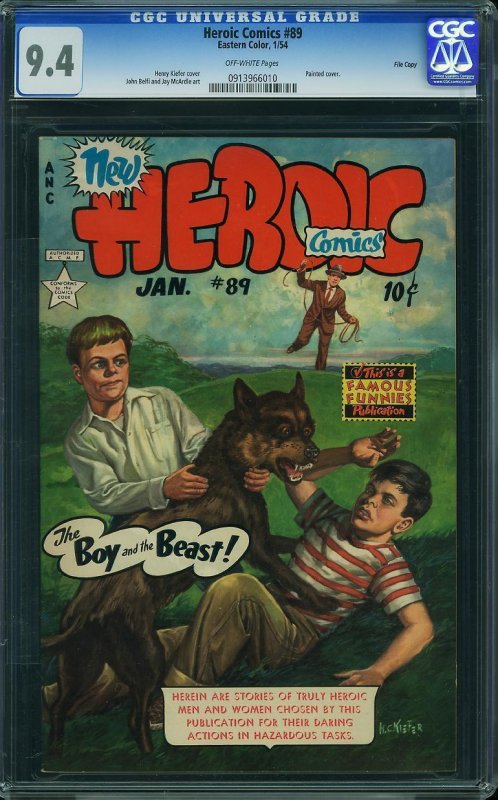 Heroic Comics #89 (1954) CGC 9.4 NM