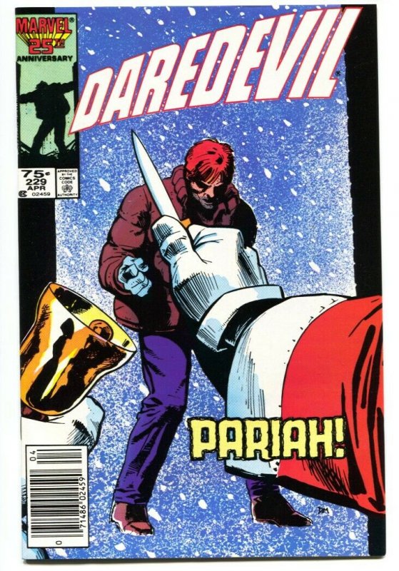 DAREDEVIL #229 1986-Born Again story line-Marvel NEWSSTAND-comic book 