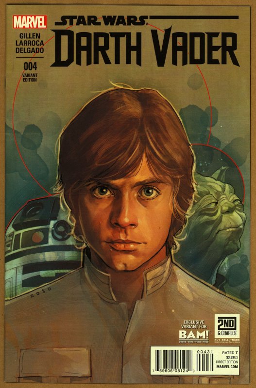 Darth Vader #4 Bam! Books Exclusive Retailer Variant (2015) - Phil Noto Cover