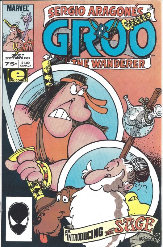 Groo the Wanderer #7 (Marvel Comics/Epic Comics, Sept 1985) - Sergio Aragone