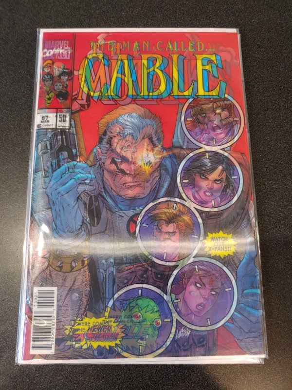 CABLE #150 (2018) LENTICULAR HOMAGE COVER (NEW MUTANTS #87) LIEFELD, NM