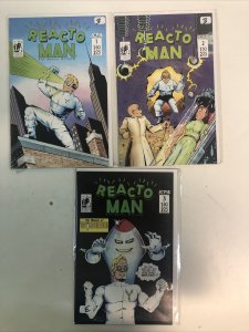 Reacto Man the Human Dynamo (1987) Set # 1-2-3 (VF/NM) B-Movie Comic ICPA