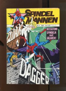 SPIDER-MAN #50 - DANISH ADAPTATION - 1st Cloak & Dagger (8.0) 1983