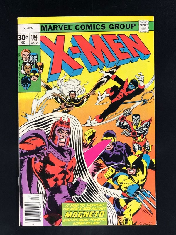 The X-Men #104 (1977) VF+ 1st App of Corsair, Havok, Vulcan, & Ch'od