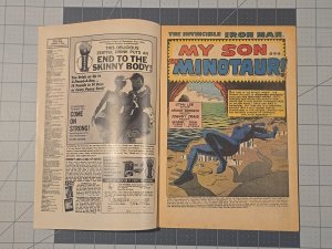 Invincible Iron Man #24 (Apr-1970) Marvel — Madame Masque & Minotaur Cover