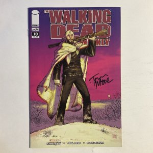 Walking Dead Weekly 10 2011 Signed by Tony Moore Image Skybound NM near mint