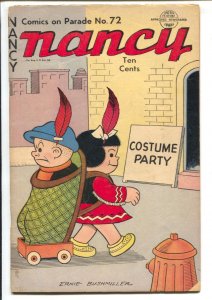 Comics On Parade #72 1950-Nancy & Sluggo-Ernie Bushmiller-fireworks-VG