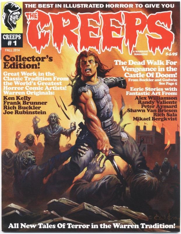 THE CREEPS, NEW!  SET OF #1 - #12 MAGAZINES, CREEPY EERIE STORIES & ART