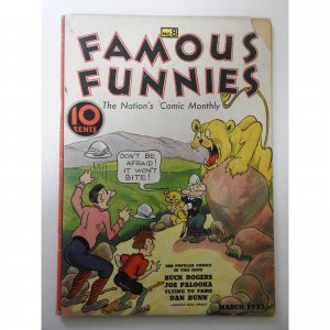 FAMOUS FUNNIES #8 G/VG (1935) VERY SCARCE | Platinum Age | Pre-Code Comic Strips