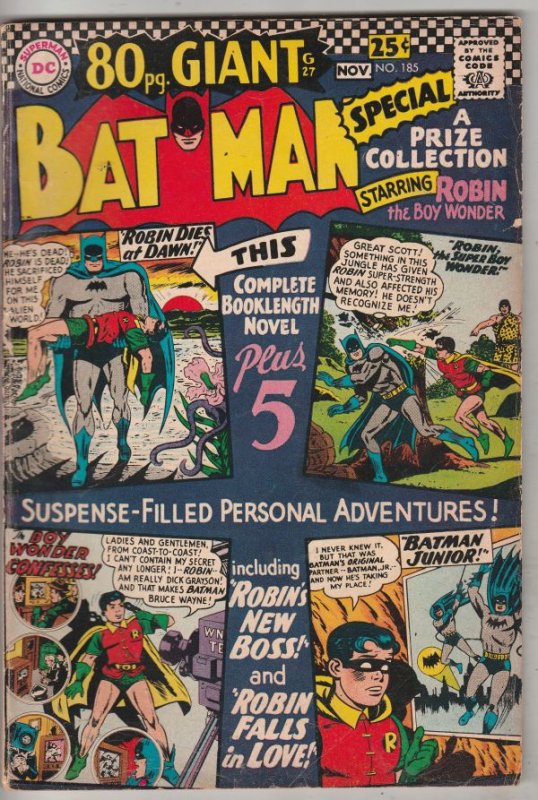 Batman #185 (Oct-66) FN- Mid-Grade Batman