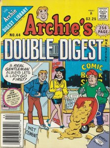Archie's Double Digest Magazine #44 (Newsstand) FN ; Archie | Wet Cement Cover