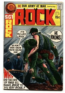 OUR ARMY AT WAR #231 comic book 1971-DC-SGT ROCK  joe kubert  FN