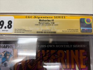 Wolverine (1988) # 1 (CGC 9.8 SS) Signed Chris Claremont * Marvel Comics