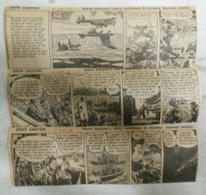 (131) Steve Canyon Dailies by Milton Caniff  from 1950 Partial Year #4 !