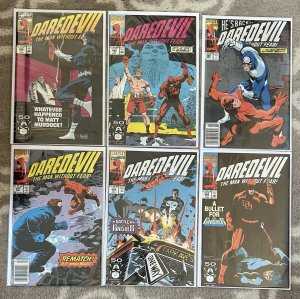 Daredevil #288,289,290,291,292,293 1991 Lot Marvel Comics