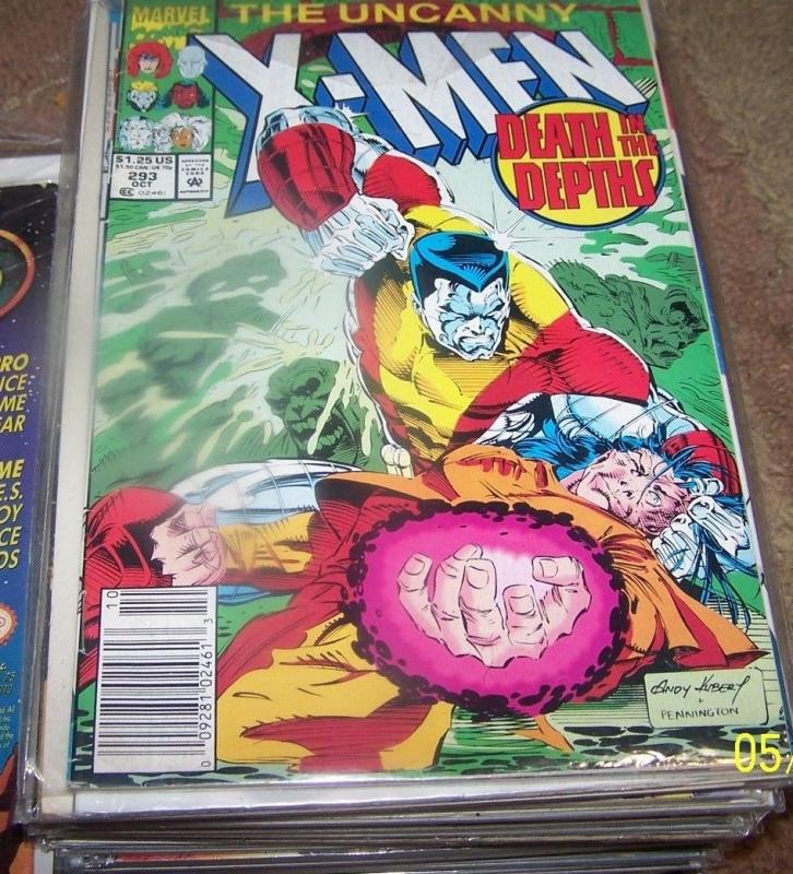 UNCANNY X-MEN #293 1992, Marvel colossus morlocks mikhail bishop