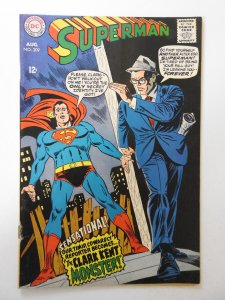 Superman #209 GD/VG Condition see description