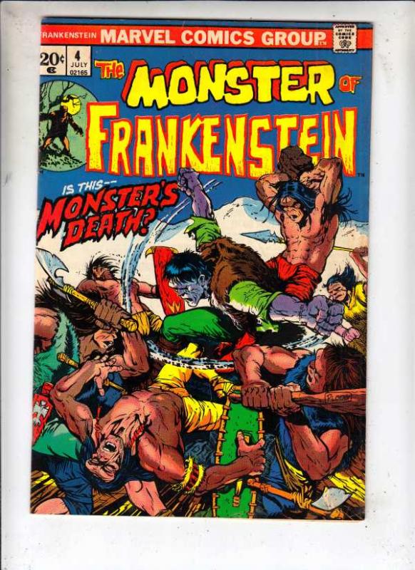 Frankenstein, the Monster of #4 (Jul-73) FN/VF Mid-High-Grade Frankenstein