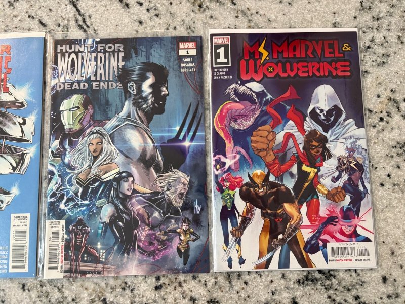 Lot Of 3 Marvel Comics # 1 NM Ms. Marvel Wolverine Hunt For Dead Ends 16 J435