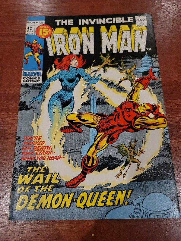 Iron Man #42 Demon Queen Bronze age Tuska art 1971 VF-