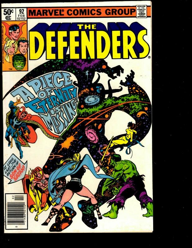 Lot of 11 Defenders Marvel Comic Books 40 44 48 49 53 56 57 92 98 101 129 JF10