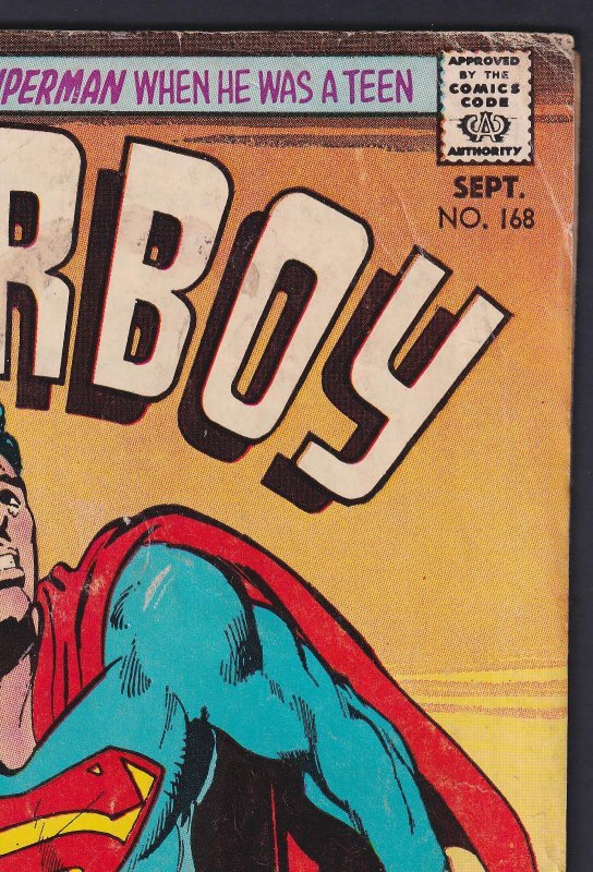 Superboy #168 1970 DC 3.0 Good/Very Good comic