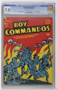 Boy Commandos #1 (1942) CGC 7.0 FVF