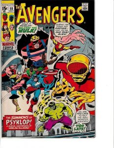 AVENGERS #88 6.5 FN+ UNPRESSED 
