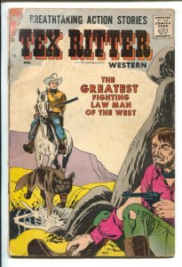 Tex Ritter Western #40 1958-Charlton-Joe Maneely art-Greatest Fighting Law Ma...