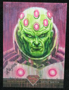 DC Comics Superman: The Legends Color Card Art: Brainiac 1 of 1 2013 art Layron?