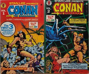 CONAN the Barbarian, Pocket #1 & #2, PB, MARVEL, STAN LEE, 1978 COMBO SALE