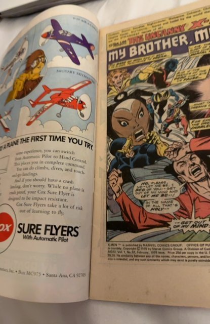 The X-Men #97 (1976) My brother my enemy cyclops vs havok