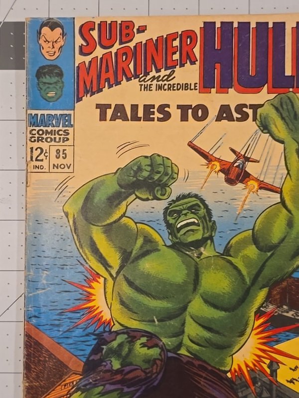 Tales to Astonish #85 Awesome Hulk Cover (Marvel Comics November 1966)