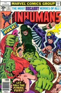 Inhumans, The #12 VG ; Marvel | low grade comic Hulk Last Issue