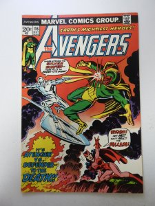 The Avengers #116 (1973) FN+ condition stain back cover