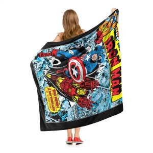 Marvel Comics; Double Feature Aggretsuko Comics Silk Touch Blanket; 50 x 60