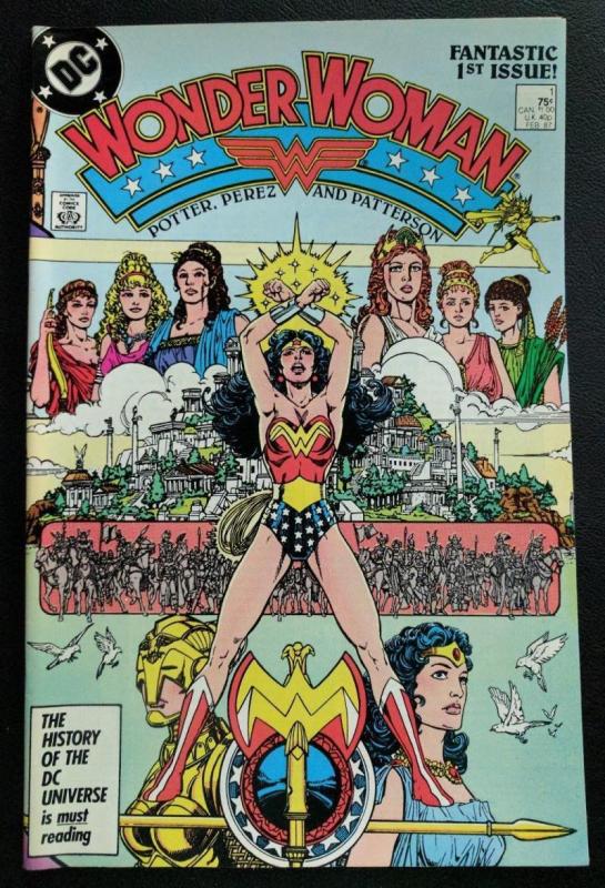 WONDER WOMAN #1, VF+, Perez, Gods, Paradise, Amazon, 1987, more WW in store