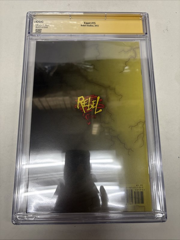 Faust (2012) # 15 (CGC 9.4 SS) Signed & Sketch Tim Vigil * Census Higher = 3