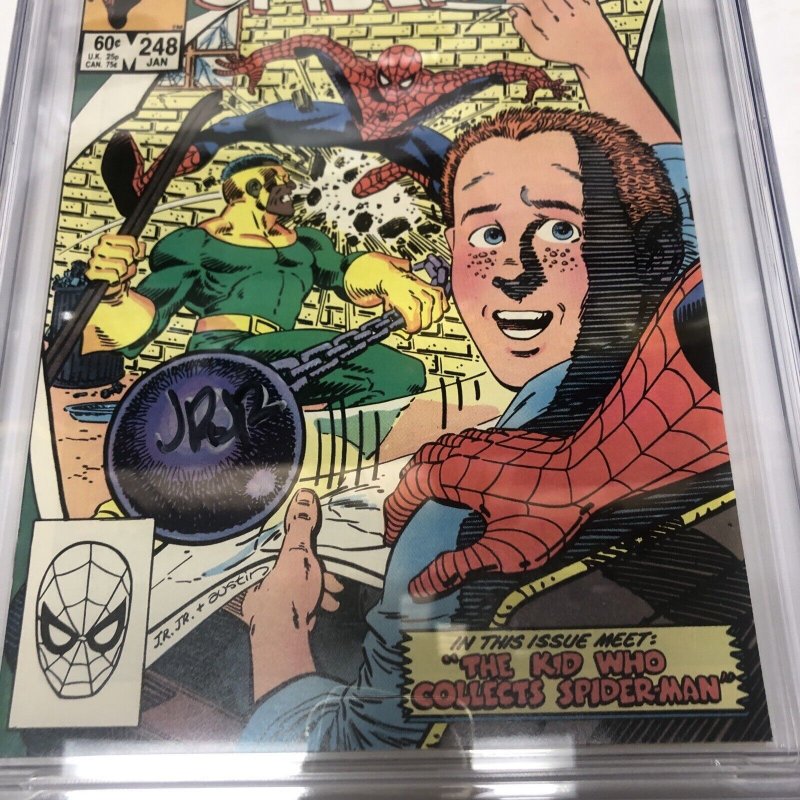 Amazing Spider-Man (1984) # 248 (CGC 9.8 SS) Signed John Romita Jr. * Census= 13