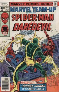 Marvel Team-Up #56 GD ; Marvel | low grade comic Spider-Man Daredevil