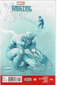 Amazing X-Men #4 (2014 v2) Ed McGuinness Wolverine NM