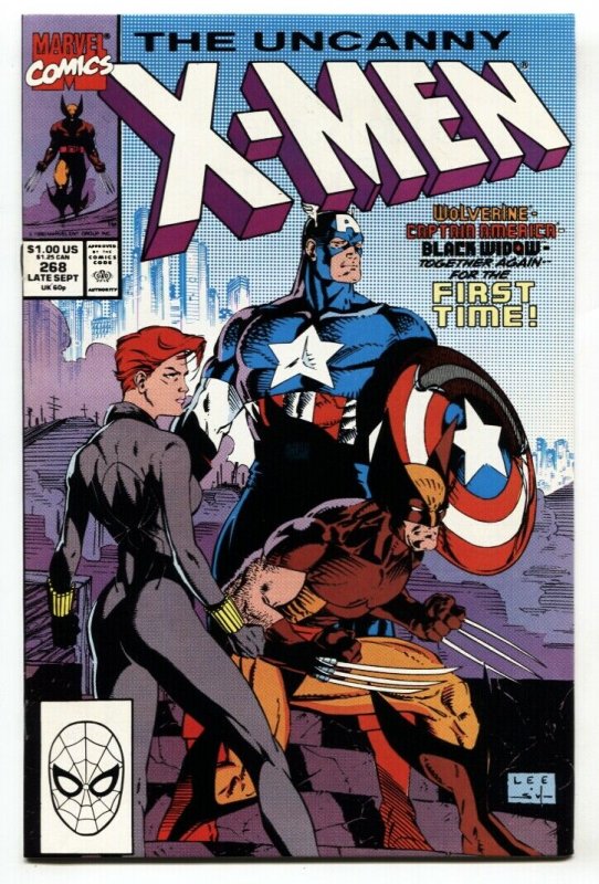 UNCANNY X-MEN #268 1990-Captain America-Black Widow NM-